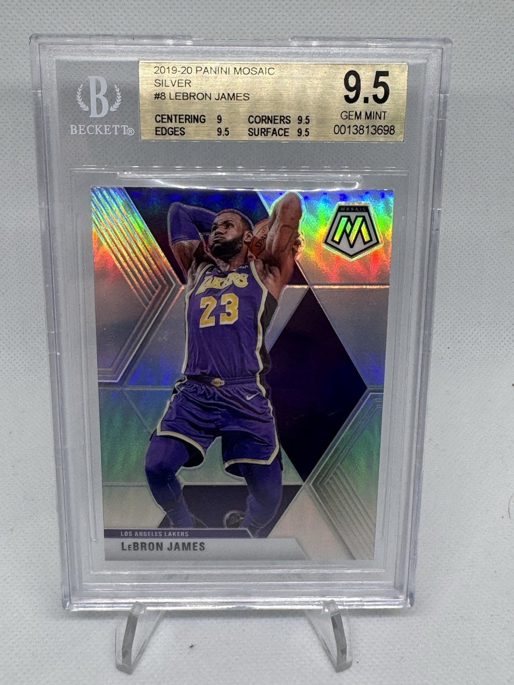 2019-20 Mosaic Lebron James Silver BGS 9.5