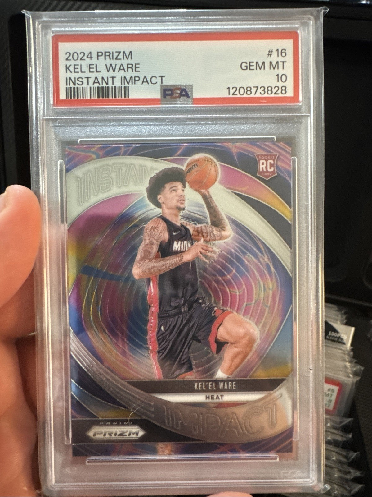 Ke'el Ware 2024-25 Panini Prizm RC Instant Impact Base #16 PSA 10