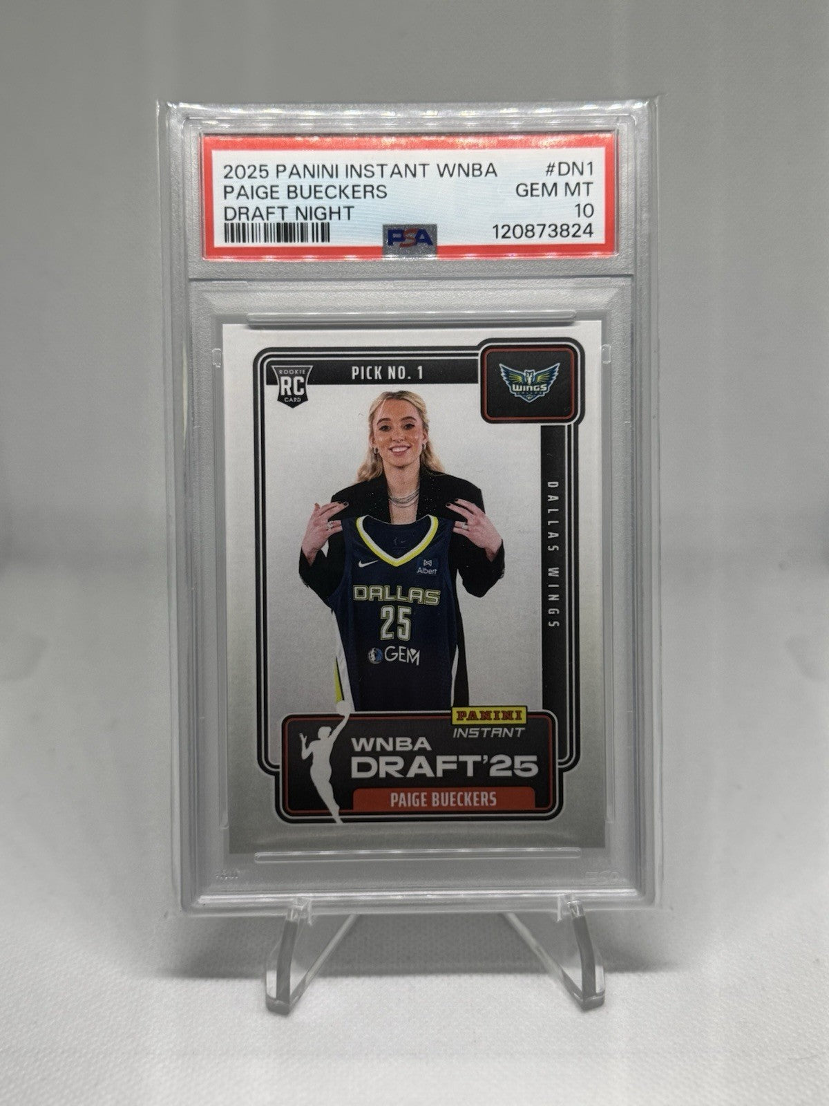 2025 Panini Instant WNBA Draft Night Paige Bueckers #1 PSA 10 💎 ROY