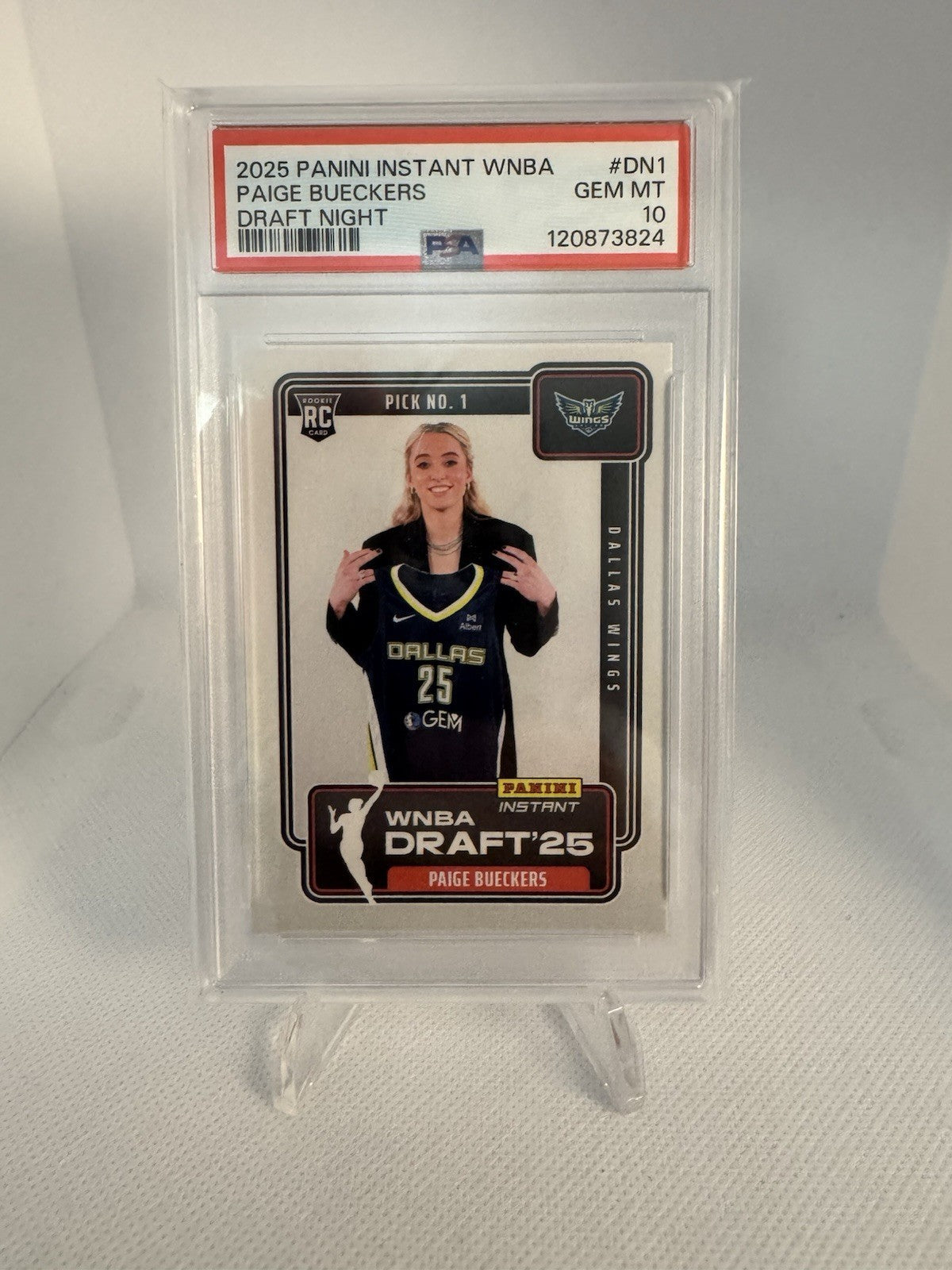 2025 Panini Instant WNBA Draft Night Paige Bueckers #1 PSA 10 💎 ROY