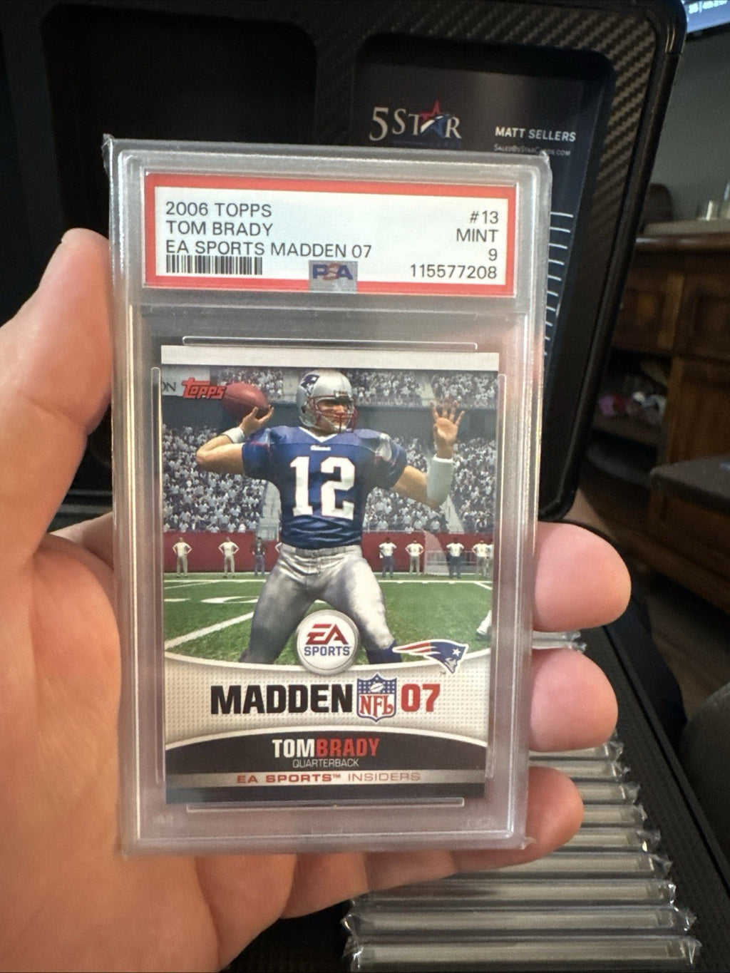 2006 Topps EA Sports Madden 07 Tom Brady Preview #13 PSA RARE!