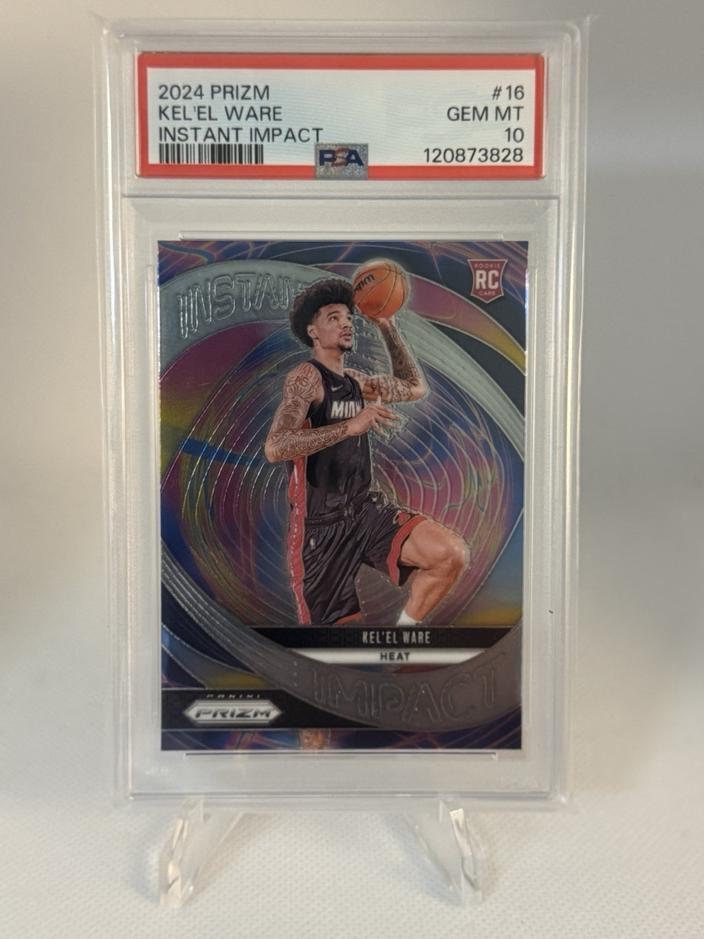 Ke'el Ware 2024-25 Panini Prizm RC Instant Impact Base #16 PSA 10