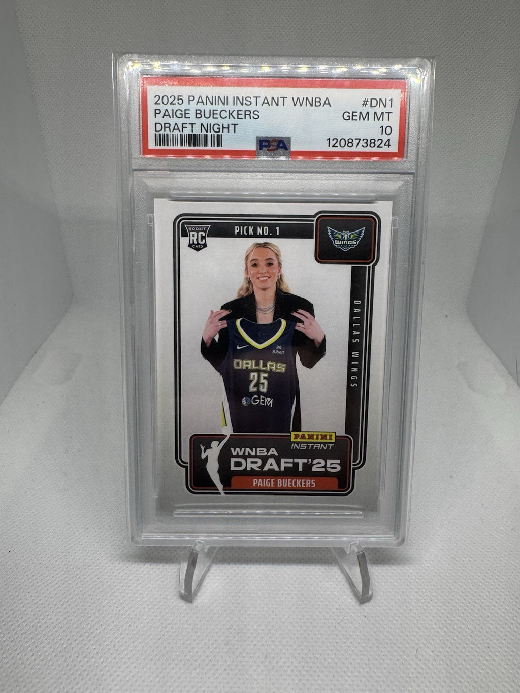 2025 Panini Instant WNBA Draft Night Paige Bueckers #1 PSA 10 💎 ROY