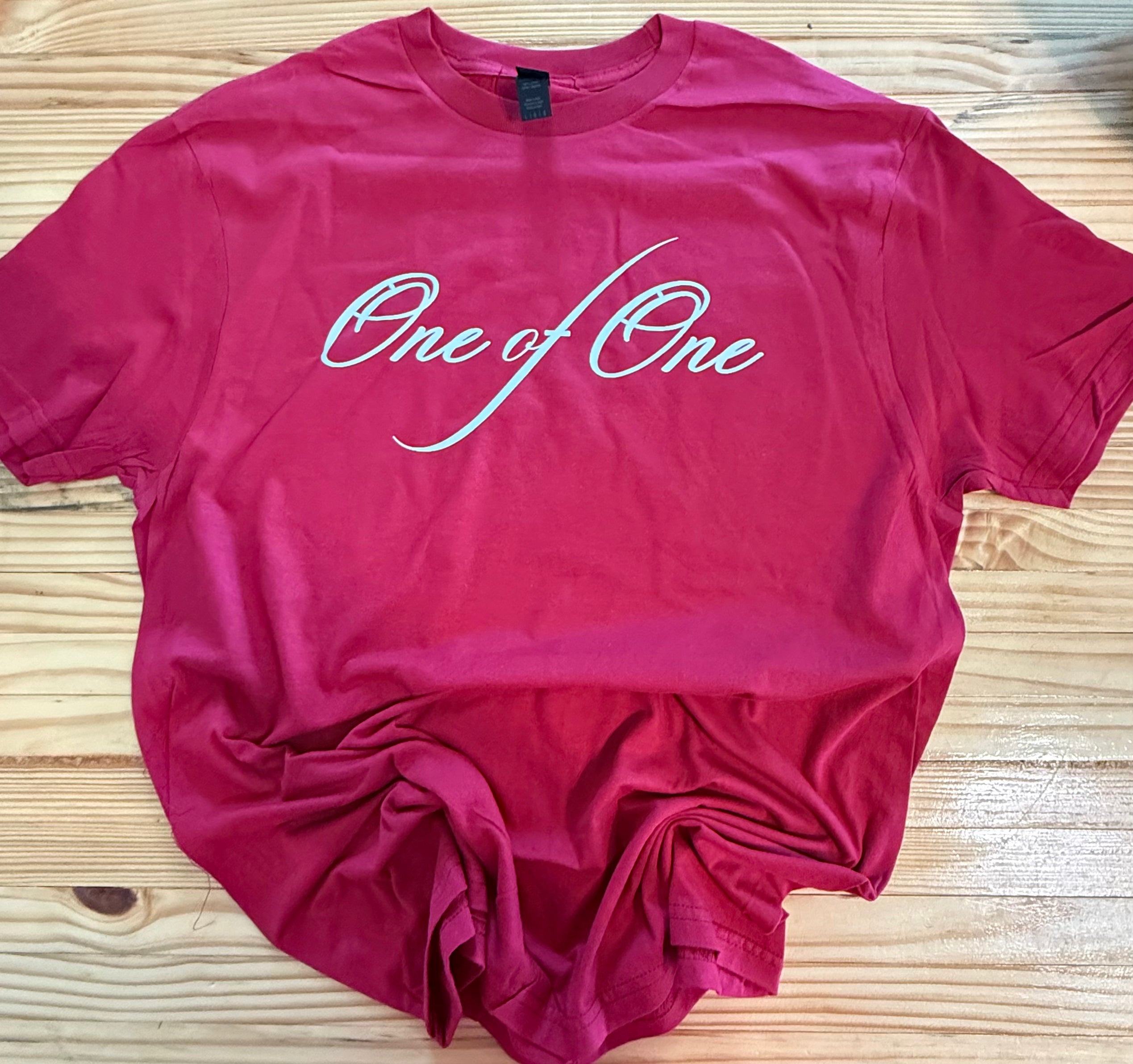 Gildan One of One Sport's Card Collectors Edition T-Shirt Softstyle 100% Cotton Red Tee for Collectors Menswear Top Stylish Casual Streetwear