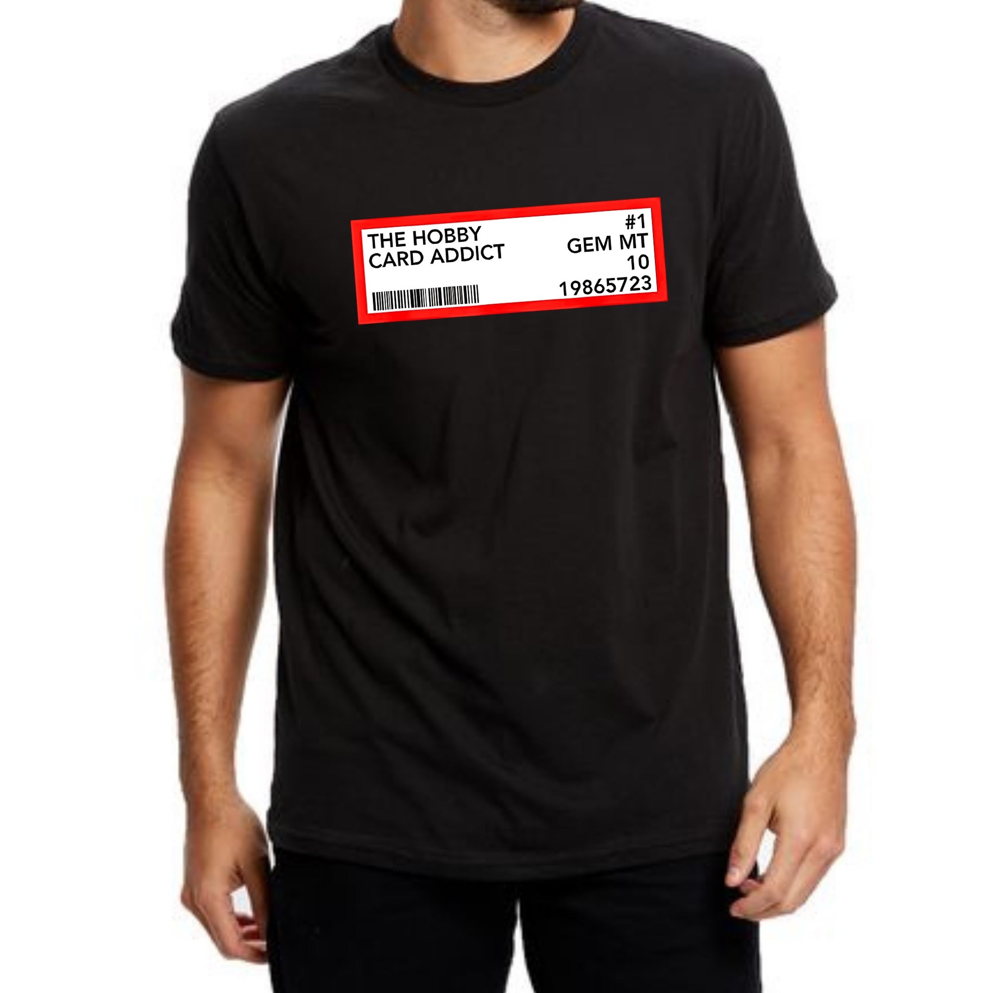 Gildan "Card Addict" Sport's Card Collectors Edition T-Shirt Softstyle 100% Cotton Black Tee for Collectors Comfortable & Durable Gift for Sports Card Enthusiasts Stylish Menswear Streetwear Top